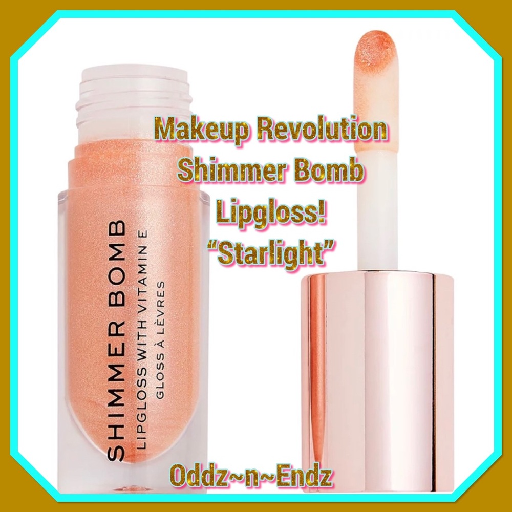 FINAL PRICE MARKDOWN!/Makeup Revolution Shimmer Bomb LipGloss”Starlight”